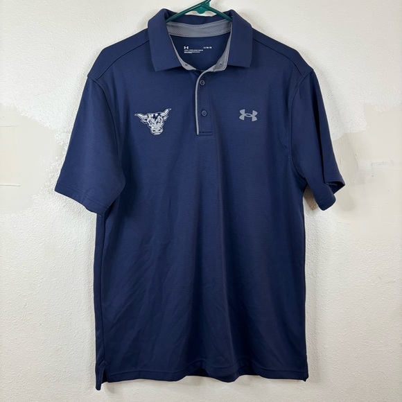 Under Armour Other - Durham Bulls Under Armour Loose Dark Blue Polo Shirt Sz Large Active Sporty